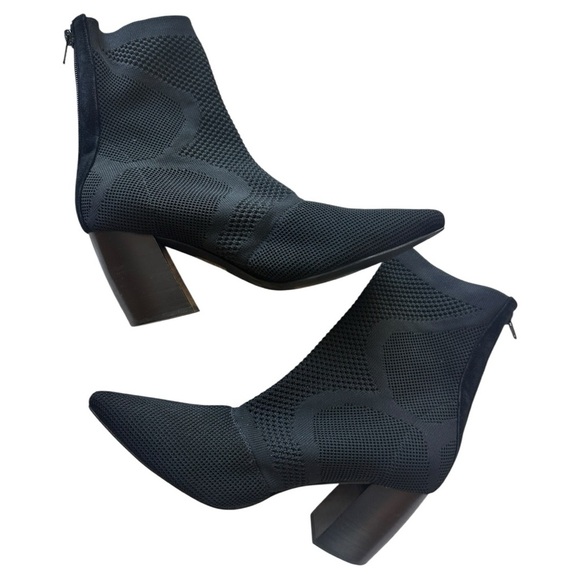 Jeffrey Campbell Final black sock booties – pointed toe, block heel, size 8.5 - Picture 4 of 13